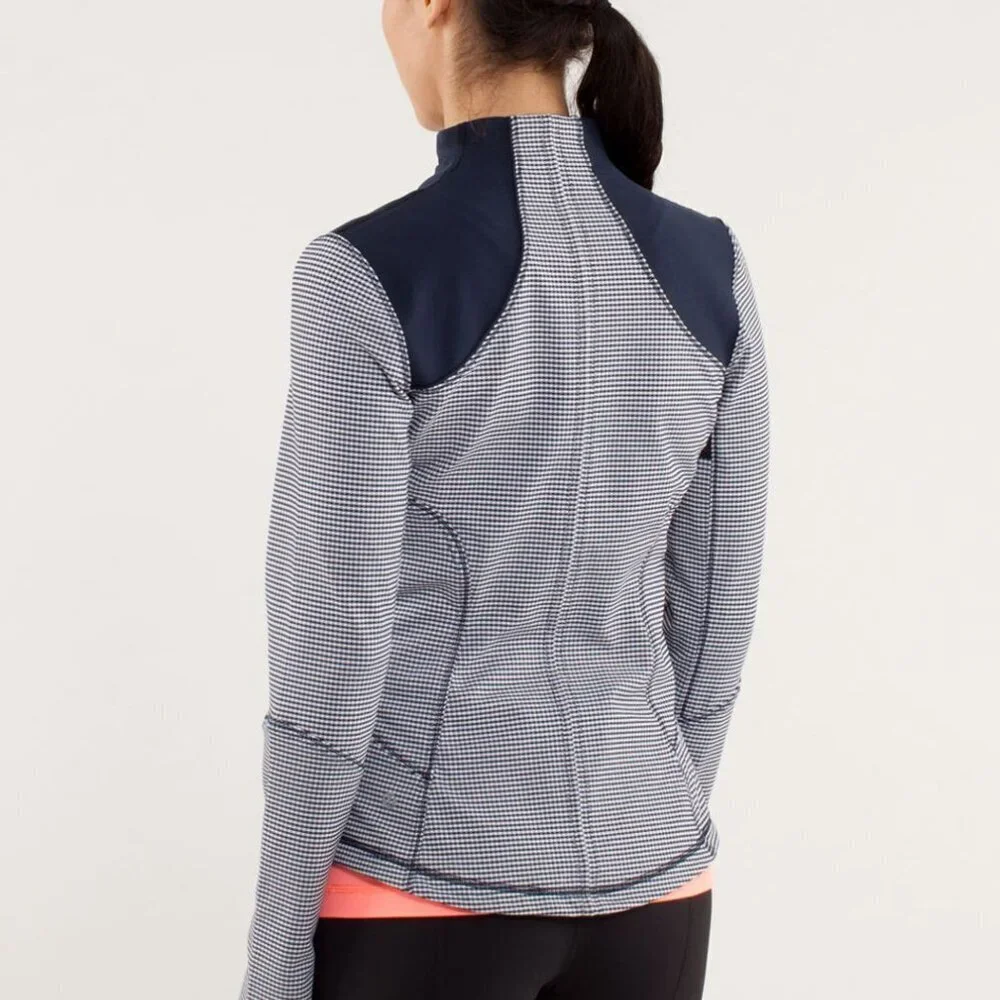 Lululemon Forme Inkwell Blue Jacket Striped Size 2 Define Jacket